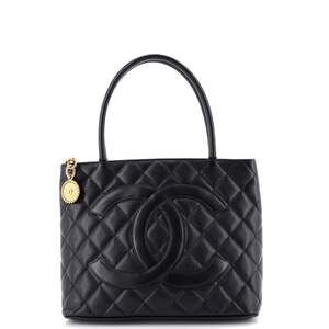 Chanel Medallion Tote Quilted Caviar #233969C30B